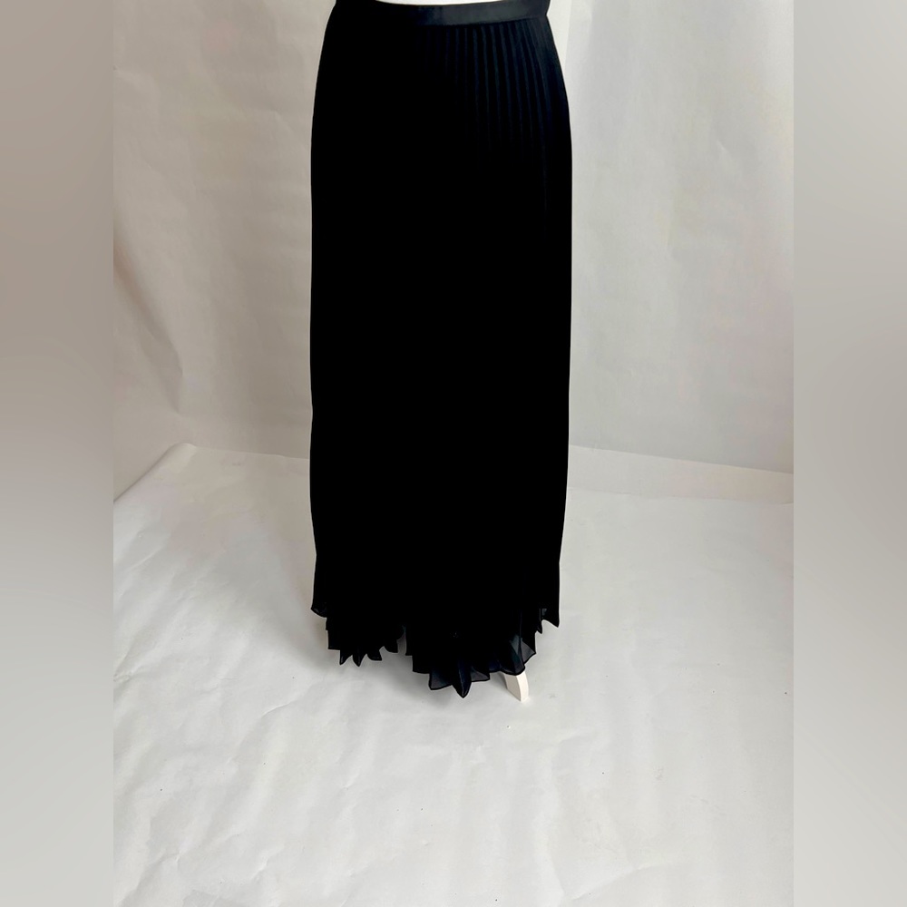 Maxi, pleated, black skirt by Ralph Lauren